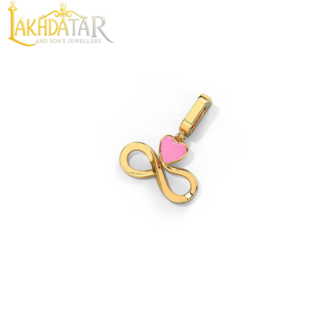 Infinity Gold Charm PendantA delicate gold infinity charm pendant, symbolizing eternal love and elegance, perfect for everyday wear or gifting.