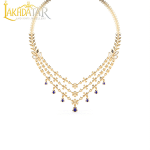 Emerald Diamond Gold Necklace