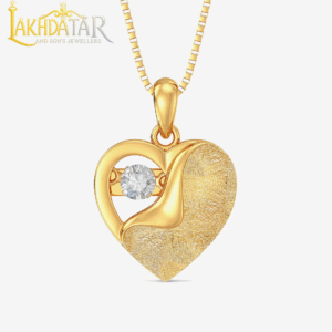 Single Diamond Heart Pendant