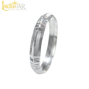 Engraved Antique 925 Silver Kada