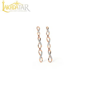 Infinity Design Gold Earrings for Women