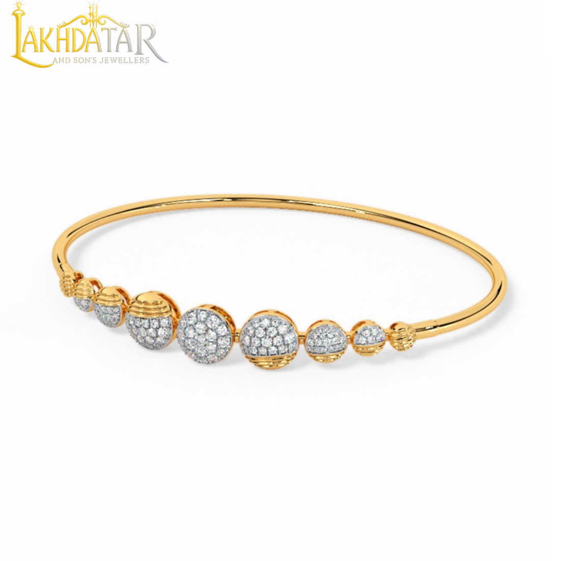 Elegant Diamond Bangles for Women - Image 3