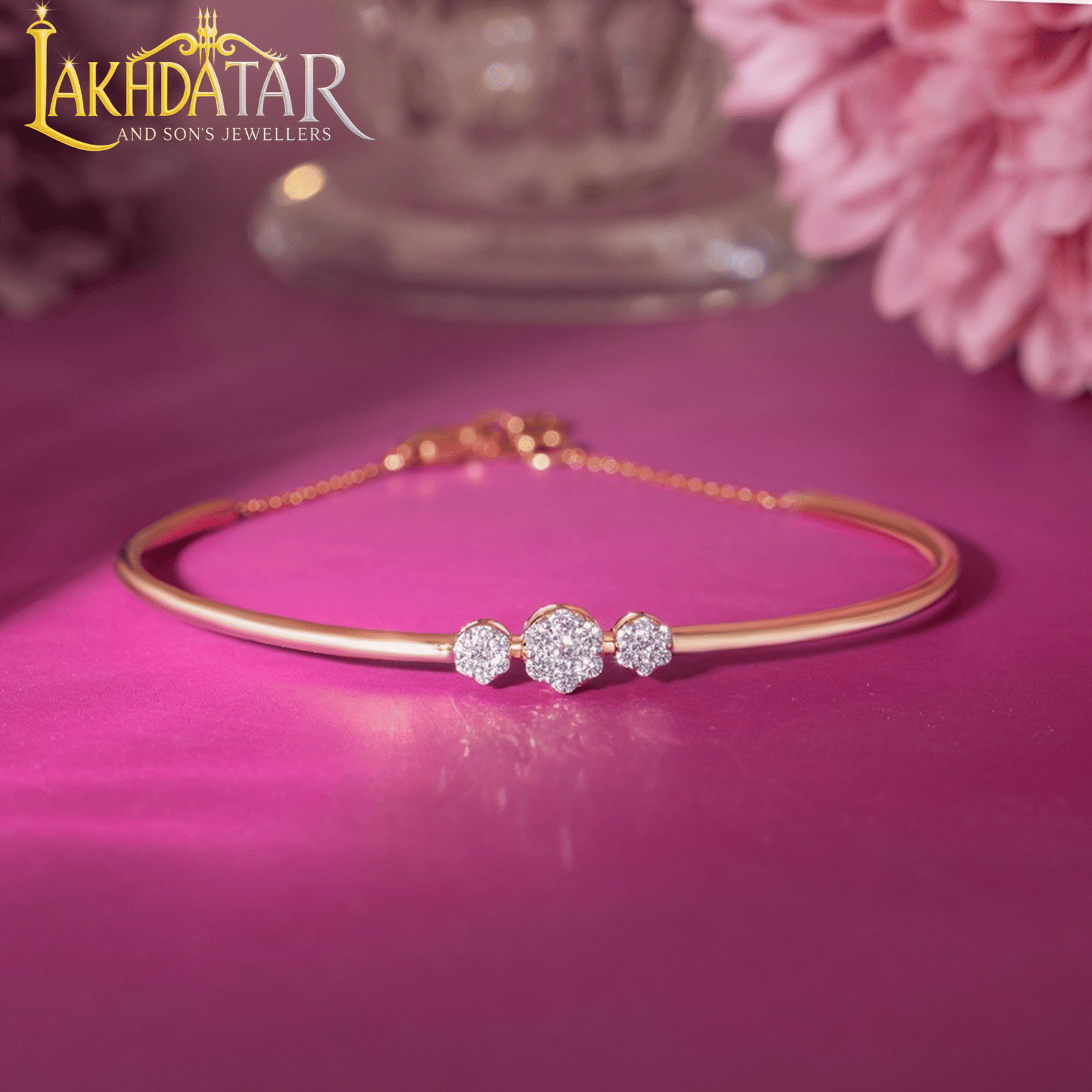 Women’s Gold Diamond Bracelet - Image 4