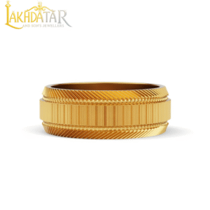 Unique Engraved Gold Ring for Men