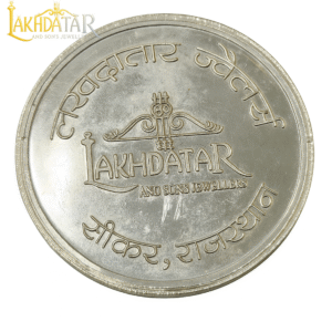 Lakhdatar 24K 100%  Pure 999 Silver Coin 1 Gram Pack of 1