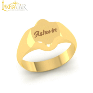 Golden Journey Engraved Couple Bands