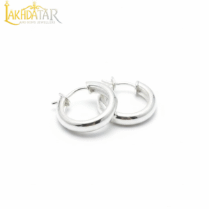 Classic Sterling Silver Chunky Hoop Earrings