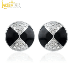 Rhombus Pattern Crystal Studs